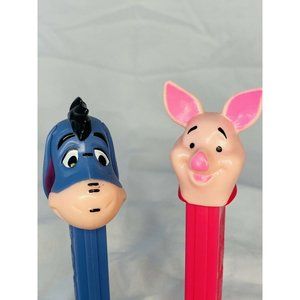 2 Vintage Pez - Disney Piglet and Eeyore - Hungary - Slovenia